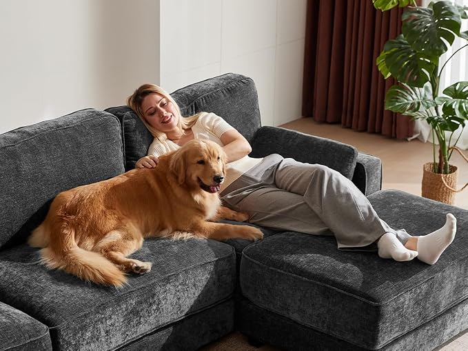 Vipbear 120" Oversized Modular Sectional Sofa, L Shaped Couch Set - Image 6