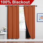 NICETOWN 100% Blackout Window Curtain Panels, Full Light Blocking Drapes - Image 2
