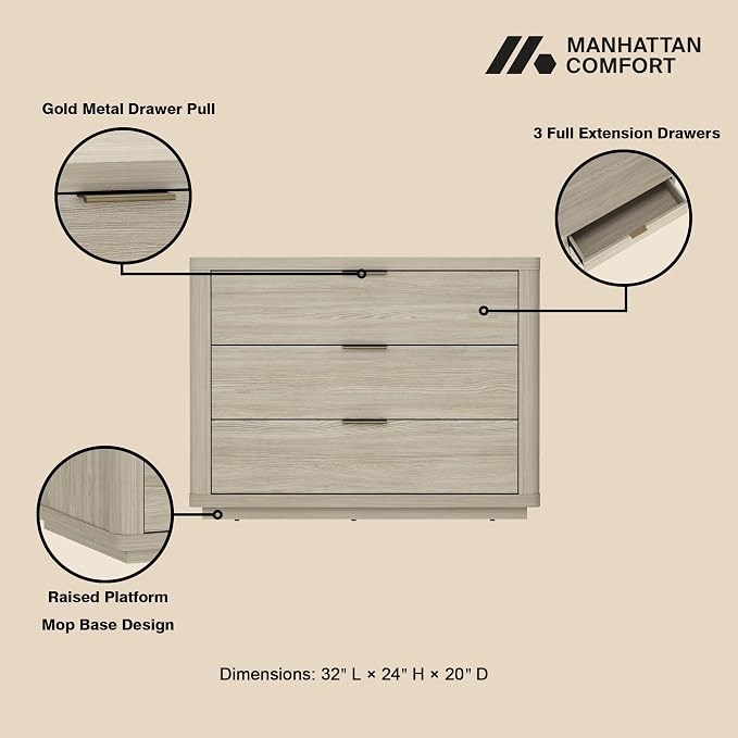 Eco-Friendly Nightstand in Natural Finish, Sustainable Bedside Table Made from - Image 5