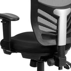 Flash Furniture Nicholas Mid-Back Black Mesh Multifunction Executive Swivel - Image 9