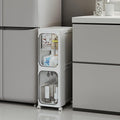 2-Tier Narrow Storage Cabinet, Slim Bathroom Storage Cabinet by Lifelongpal