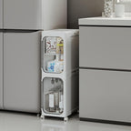 2-Tier Narrow Storage Cabinet, Slim Bathroom Storage Cabinet by Lifelongpal