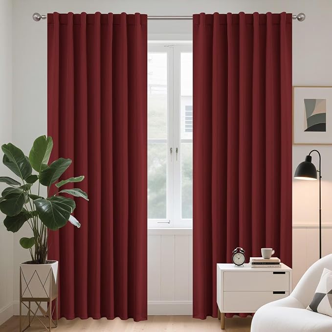 Joydeco 90 Inch Blackout Curtains by JOYDECO