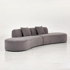 Container Furniture Direct 132" Curved Sofa - Image 13
