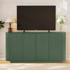 LKTART 64" Buffet Cabinet with Storage, Modern Fluted Accent Sideboard Media - Image 3