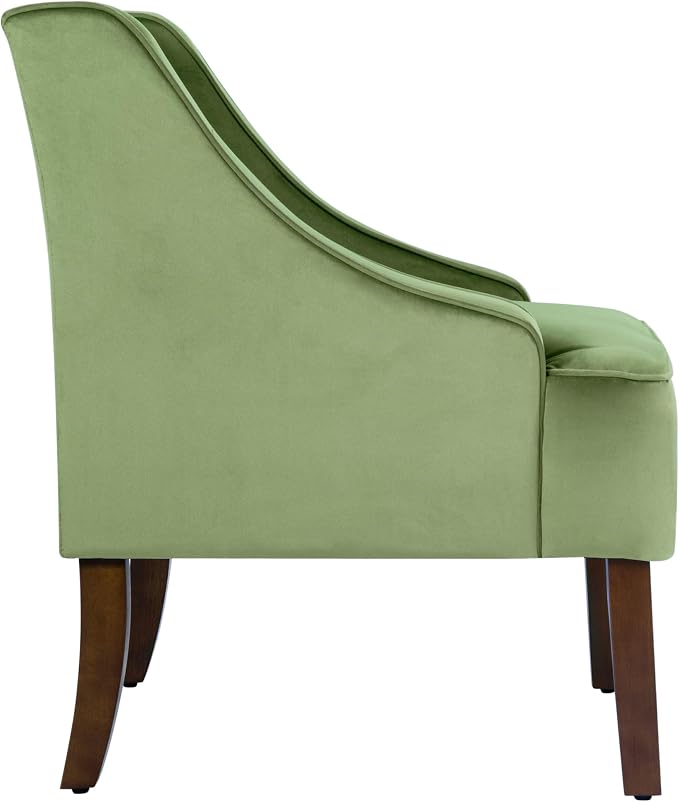 HomePop Velvet Swoop Arm Living-Room-Chairs - Image 6
