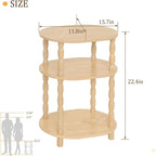 MaxSmeo End Table, Small Oval Side Table - Image 3