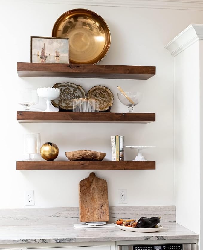 LEOPO 4-Pack 10 inch Floating Shelf Brackets, Hidden Shelf Bracket - Image 7