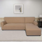 PureFit Stretch Sectional Couch Covers 2 pcs Non Slip L Shape Sofa Cover | - Image 2