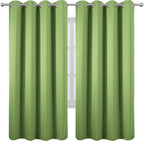 Light Green Thermal Blackout Curtains/52 x 72 Inch/Set of 2 Panels Room - Image 2