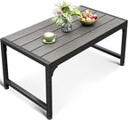 ODK Outdoor Coffee Table, Rectangle Weather-Resistant Patio Coffee Table by ODK