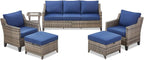 Buenhomino Outdoor Patio Furniture Set-PE Wicker Sofa Couch - Image 9