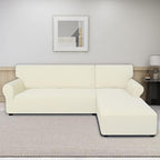PureFit Stretch Sectional Couch Covers 2 pcs Non Slip L Shape Sofa Cover | - Image 2