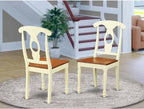 East West Furniture KEC-WHI-W Kenley Kitchen Dining Chairs - Image 2