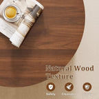 LYNCOHOME 31.5'' Fluted Flip Top Round Coffee Table - Image 3