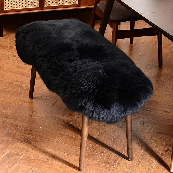 LLB Genuine Sheepskin Area Rug Wool Rug Fur Carpet Fluffy Shaggy Fur Rug - Image 2
