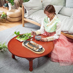 Folding Round Table, Korean Printing Dining Table/Coffee Table/Study Table/Low - Image 6