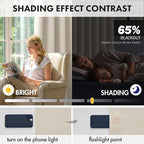 MIULEE Set of 4 Cream Beige 45 Inch Short Blackout Kitchen Window Curtains | - Image 4