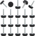 Zorfeter 30 Pcs Screw in Threaded Furniture Adjustable Levelers, M6 Leveling by Zorfeter