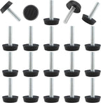 Zorfeter 30 Pcs Screw in Threaded Furniture Adjustable Levelers, M6 Leveling by Zorfeter