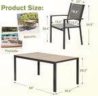Homall Patio Dining Set 7 Pieces Outdoor Furniture - Image 7