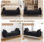 End of Bed Storage Bench, Storage Ottoman Bench - Image 8