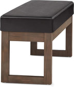 SIMPLIHOME Milltown Large Ottoman Bench - Image 6