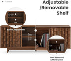 COLAMY TV Stand with Two Doors, Entertainment Center 59" with Adjustable - Image 2
