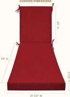Honeycomb Outdoor Chaise Lounge Cushion - Image 2