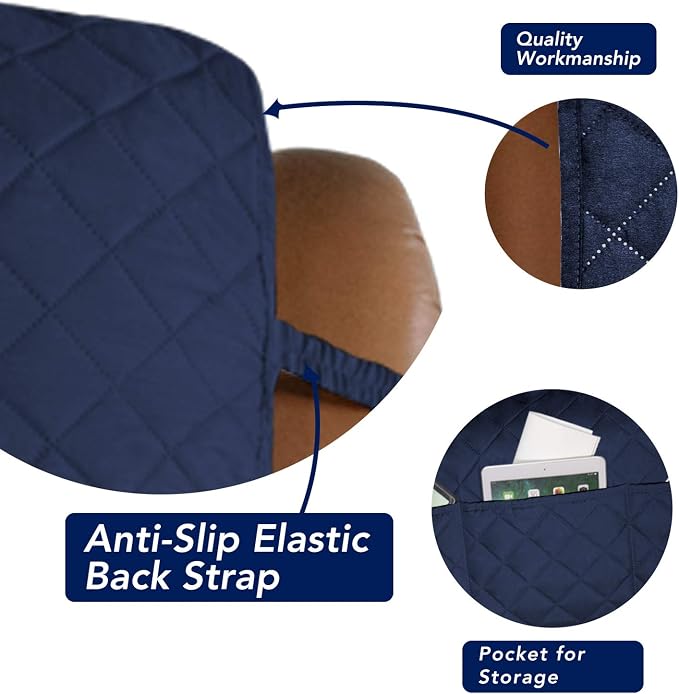 PureFit Reversible Recliner Chair Covers Couch Covers - Image 3