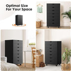 OLIXIS 7 Drawer Mobile File Cabinet Under Desk Storage Organization - Image 6