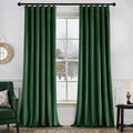 MIULEE Velvet Curtains 50W x 90L 2 Panels Hunter Green Blackout Curtains | by MIULEE