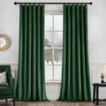 MIULEE Velvet Curtains 50W x 96L 2 Panels Hunter Green Blackout Curtains | by MIULEE