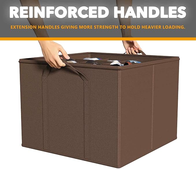 SpaceAid Shoe Organizer for Closet, 2 Pack Foldable Shoe Storage Containers - Image 5