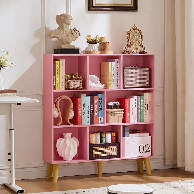 LEYAOYAO 8 Cube Bookshelf, 3 Tier Bookcase - Image 3