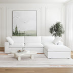 JACH 120" L Shape Cloud Modular Couches - Image 5