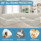 HDCAXKJ Corner Sectional Couch Covers Velvet Stretch L Shape Sofa Cover Soft - Image 5