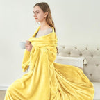 BEDELITE Fleece Blanket Soft Plush Twin Size Blanket Light Yellow 60"x80" | - Image 5