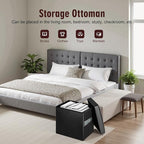 Storage Ottoman Foot Rest Stool - Image 5