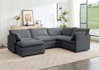 ROWHY 113'' Modular Sectional Cloud Corner Couch, 5 Seater L Shape Sofa Big - Image 8
