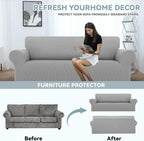 LURKA Stretch Sofa Slipcovers 1 Piece Couch Covers - Image 3