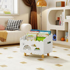 Wood Kids Bookshelf, Montessori Bookshelf, - Image 7