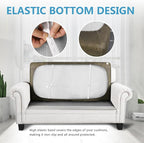 ANARACHON Leather Look Couch Cushion Covers Sofa Seat Slipcovers Sets Couches - Image 3