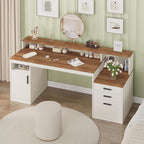 YOMILUVE 65 Inch Computer Desk - Image 7