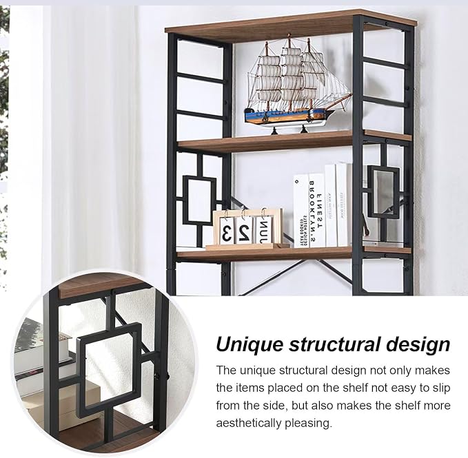 HOMISSUE Tall Bookshelf, 84 Inch Industrial Bookshelf - Image 5