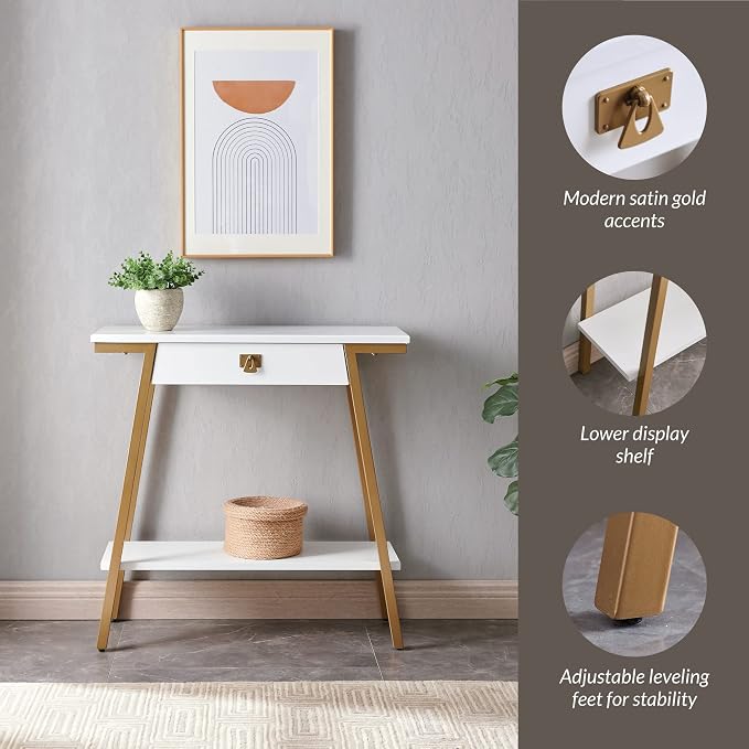 Leick Home 214346 Empiria Wood Console Table - Image 7