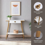 Leick Home 214346 Empiria Wood Console Table - Image 7
