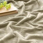 BEDELITE Fleece Blanket Soft Plush Twin Size Blanket Linen Brown 60"x80" | - Image 4