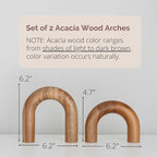 PEAKOLY Wood Arch Bookshelf Decor - Image 3
