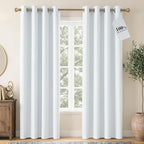 NICETOWN Farmhouse 100% Blackout Linen Curtains by NICETOWN